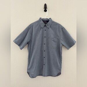 GAP Vintage Casual Crosshatch Shirt Medium Workwear‎ Heritage Button Down Y2K